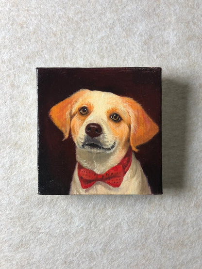 Hand Painted Custom Dog Oil Painting Pet Sympathy Remembrance Gift for Dog Lovers