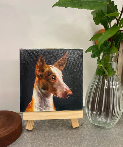 Hand Painted Custom Dog Oil Painting Pet Sympathy Remembrance Gift for Dog Lovers