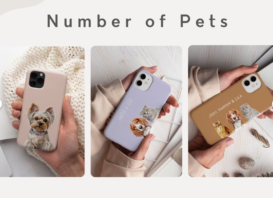 Personalized Name Pet Photo iPhone Case